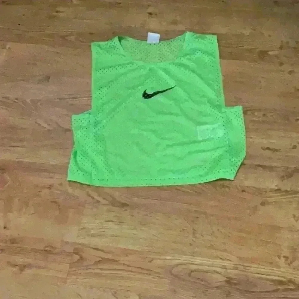 Nike Lime Green Athletic Mesh Overlay Shirt - Size Small